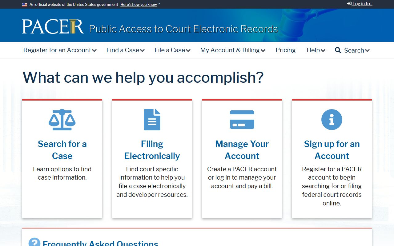 Warren County Circuit Court Clerk PACER federal records distinction