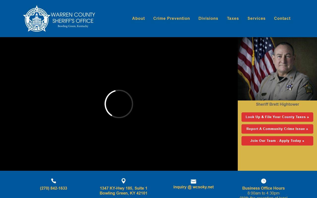 Warren County arrest records Sheriff's Office homepage