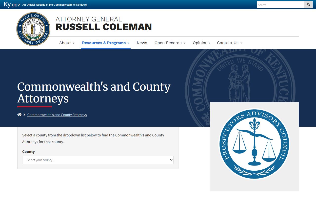 Warren County criminal court records Kentucky prosecutors directory