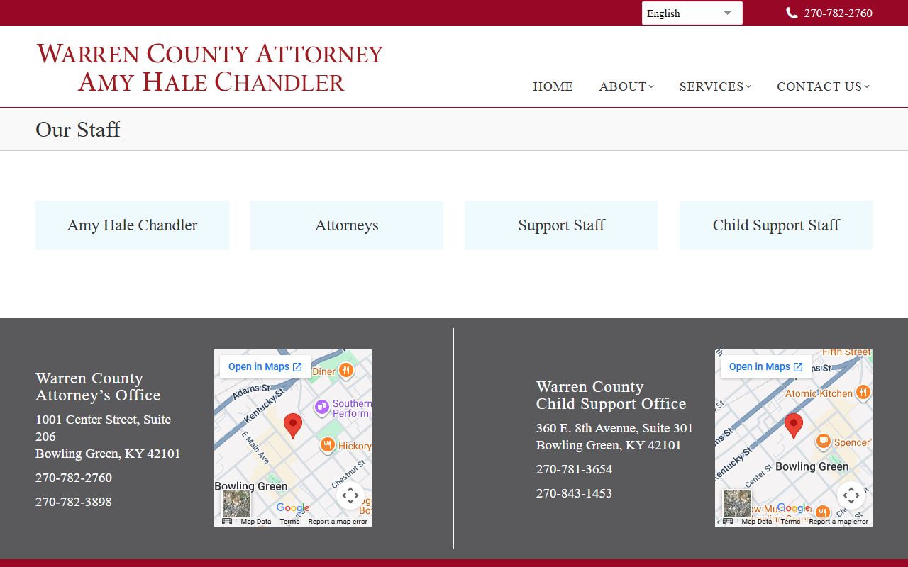 Warren County criminal court records Warren County Attorney staff contact page