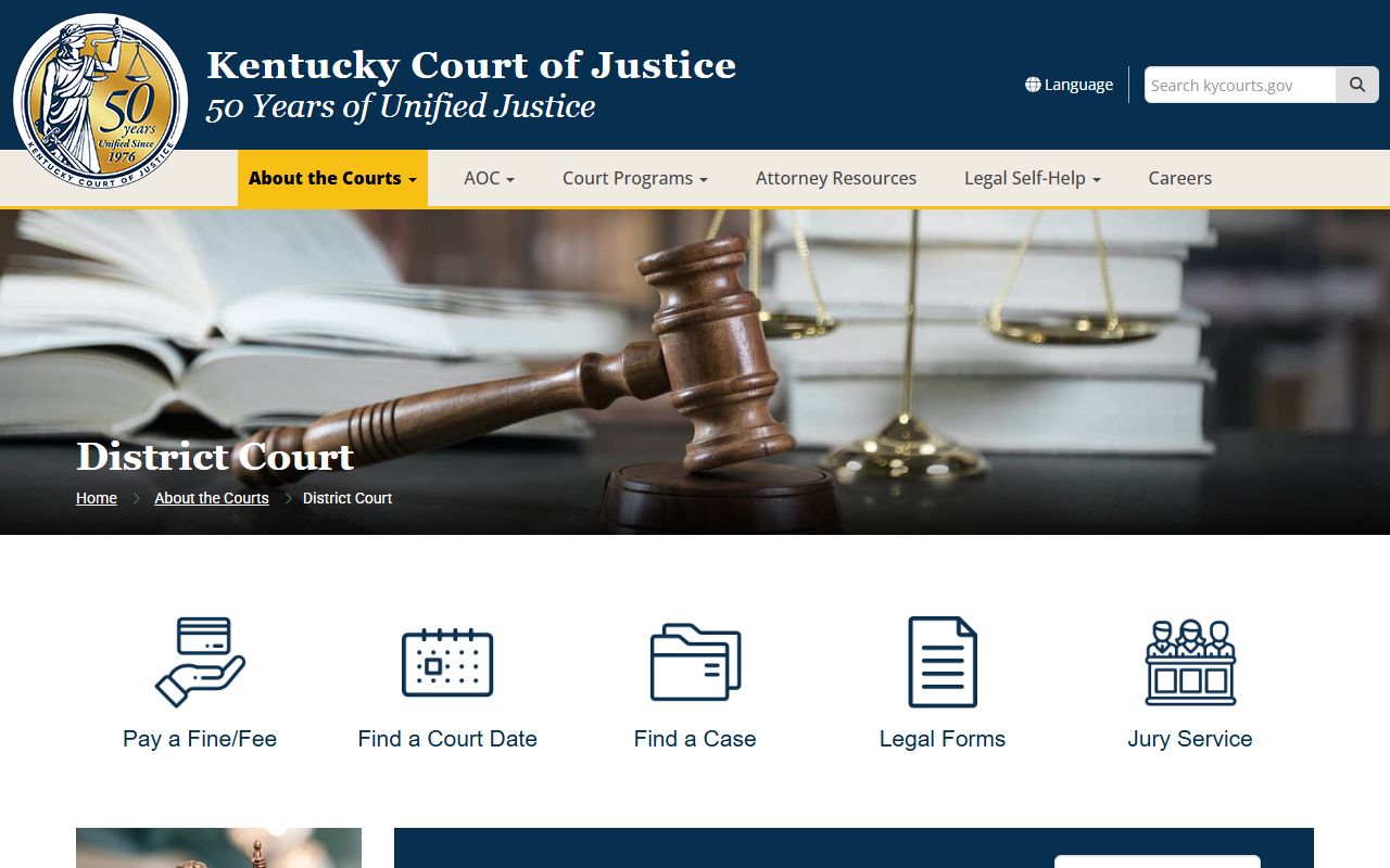 Warren County court records Kentucky District Court overview