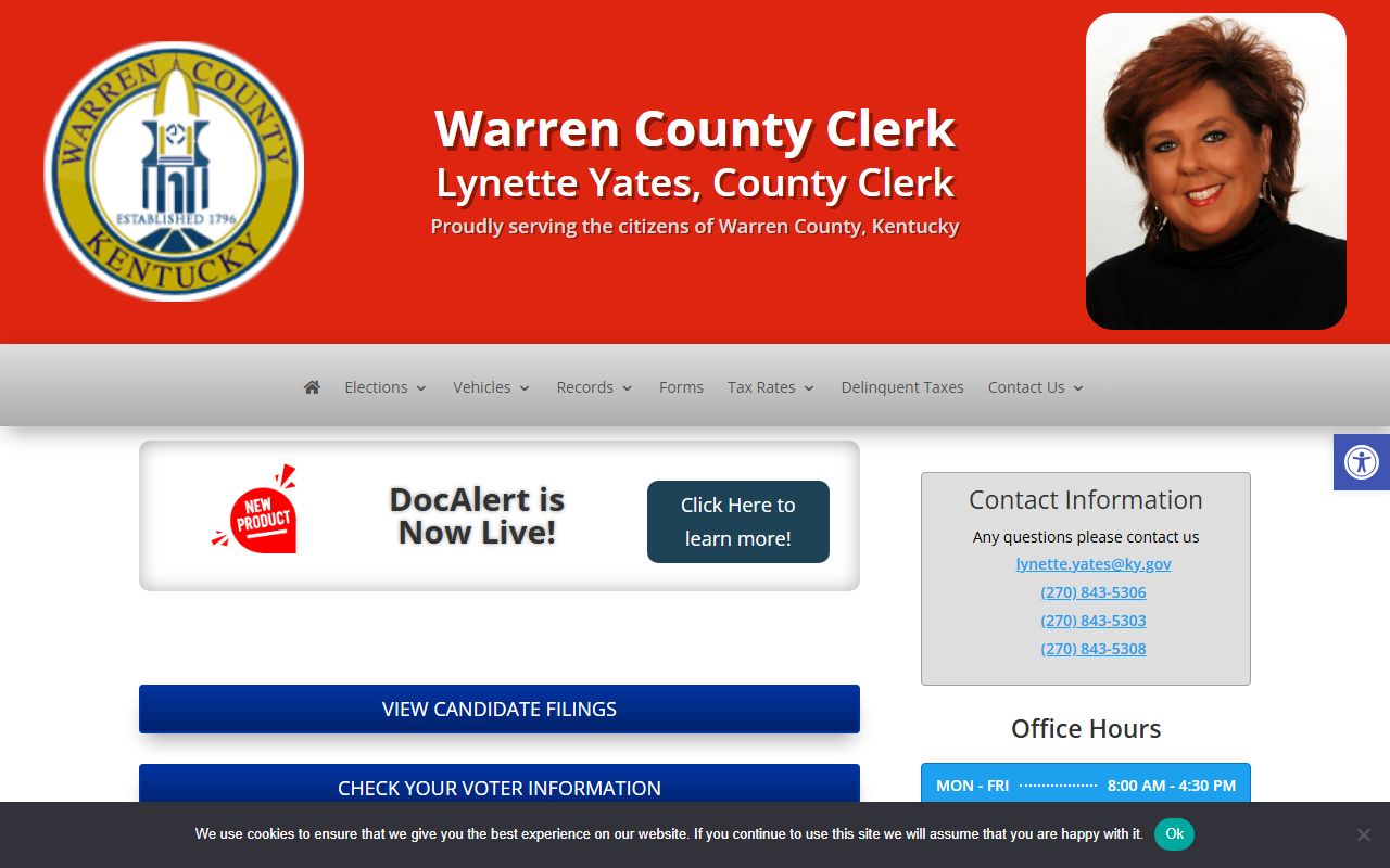 Warren County marriage and divorce records County Clerk homepage