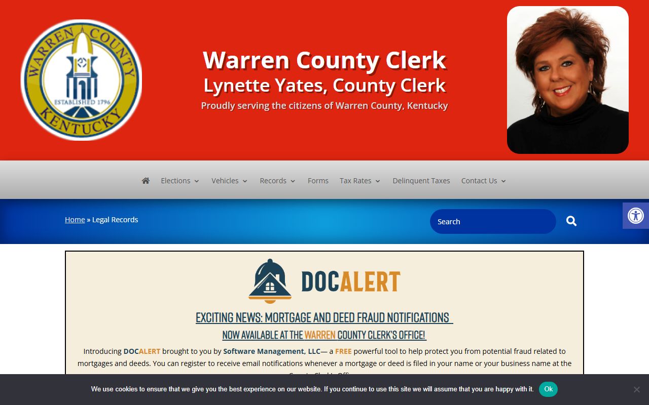 Warren County marriage records legal records search coverage